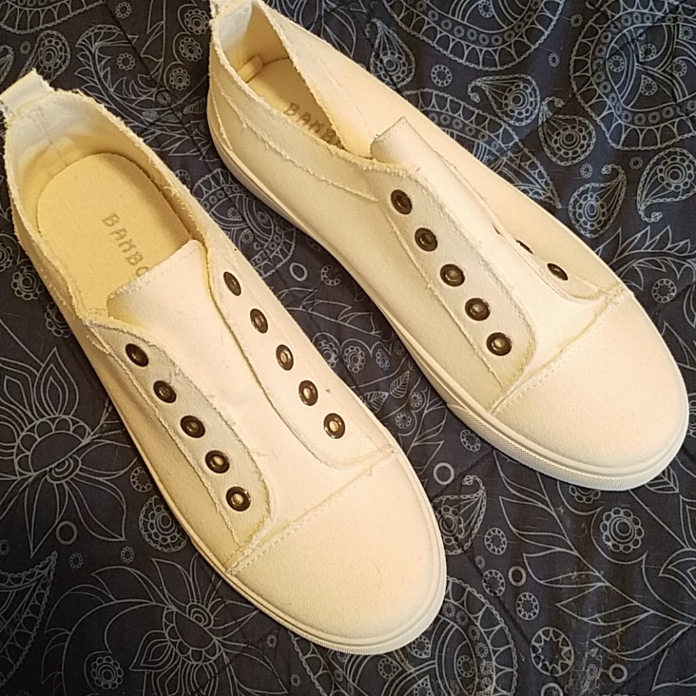 White sneakers